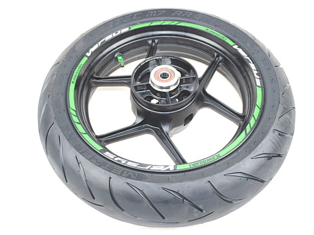 CERCHIO RUOTA POSTERIORE 17 POLLICI CON PNEUMATICO SEMINUOVO KAWASAKI VERSYS 650 2010 - 2013 410730146QT REAR WHEEL