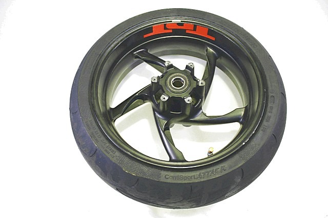 CERCHIO RUOTA POSTERIORE 17 POLLICI BENELLI TNT TORNADO NAKED TRE 899 S 2008 - 2011 R30037210100E REAR WHEEL CON LEGGERI GRAFFI