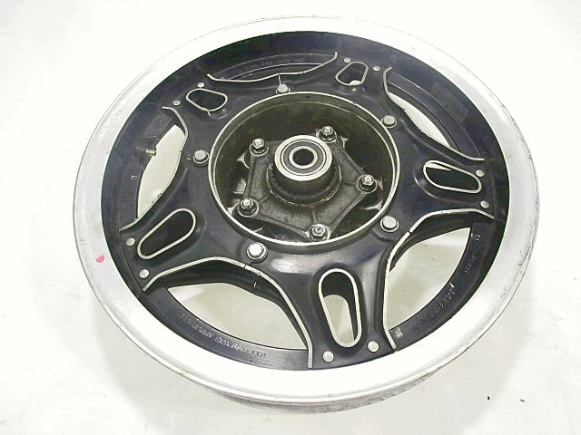 CERCHIO RUOTA POSTERIORE 17 X 2.50 HONDA GOLD WING GL 1100 1980 - 1983 42650-463-670 REAR WHEEL DANNEGGIATO CON GRAFFI