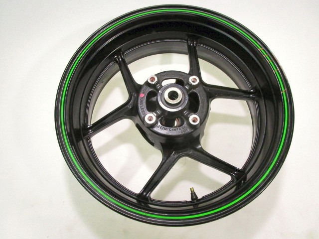 CERCHIO RUOTA POSTERIORE 6.00X17 KAWASAKI NINJA 1000 ZX-10R 2008 - 2009 41073008118F REAR WEEL PIEGATO CON PICCOLI GRAFFI