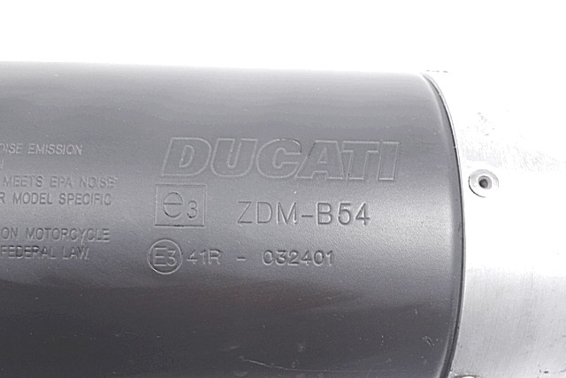 SILENZIATORE DI SCARICO SINISTRA DUCATI HYPERMOTARD 1100 2007 - 2009 57411051A LEFT SILENCER