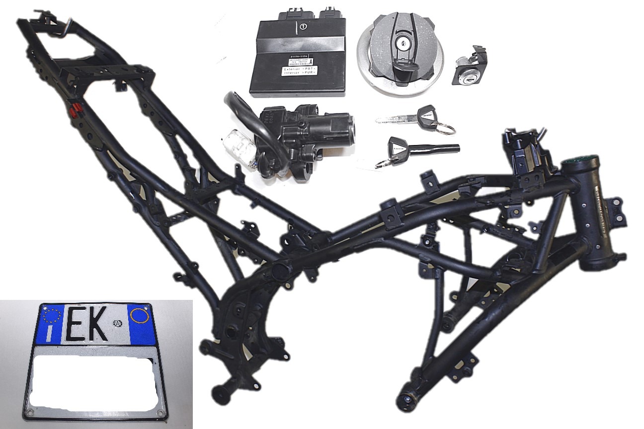 TELAIO CON DOCUMENTI E KIT CHIAVI ACCENSIONE KAWASAKI NINJA 650 ABS 2017 - 2019 211751176 270485113 32160093818R FRAME WITH DOCUMENTS AND ECU KEYS KIT