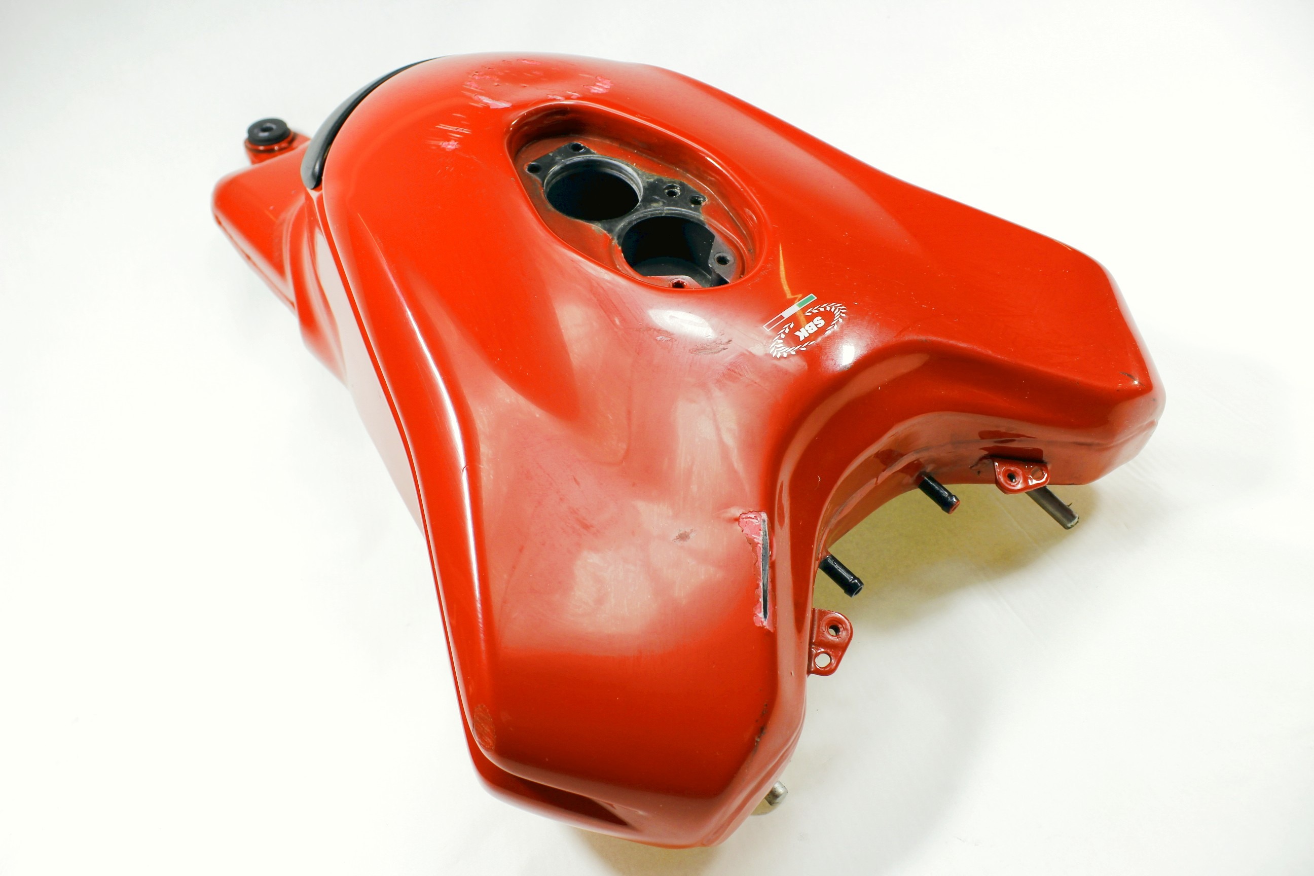 SERBATOIO CARBURANTE DUCATI 749 S 2003 - 2007 58610531AA FUEL TANK AMMACCATO CON GRAFFI