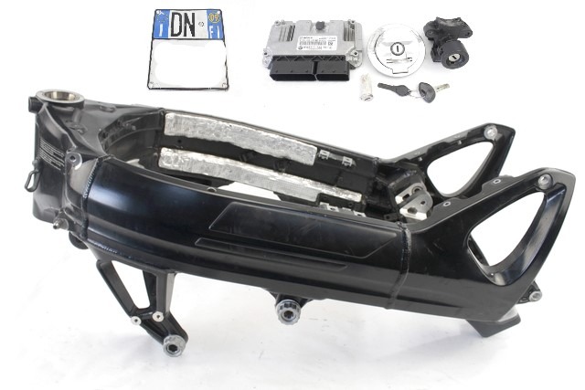 TELAIO CON DOCUMENTI E KIT CHIAVI ACCENSIONE BMW F 800 R K73 2005 - 2019 46518550194 13617722567 FRAME WITH ECU KEY KIT