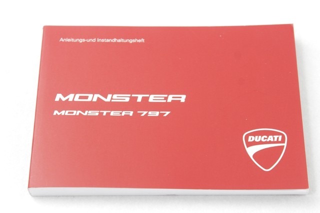 DUCATI MONSTER 797 91373371A ANLEITUNGS-UN INSTANDHALTUNGSHEFT 17 - 18 