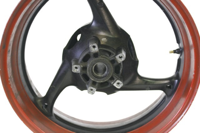 SUZUKI GSX R 750 6411137H00 CERCHIO RUOTA POSTERIORE 17X5.50 08 - 10 REAR WHEEL LEGGERA AMMACCATURA SEGNI DI USURA