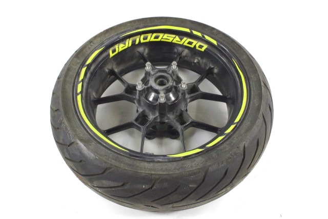 APRILIA DORSODURO 750 860694 CERCHIO RUOTA POSTERIORE 17X6.0 09 - 14 REAR WHEEL PICCOLI GRAFFI PNEUMATICO OK