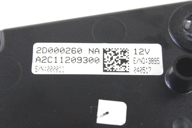 APRILIA TUONO 125 2D000260 STRUMENTAZIONE CONTACHILOMETRI (704 KM) 17 - 20 SPEEDOMETER ATTACCHI DANNEGGIATI