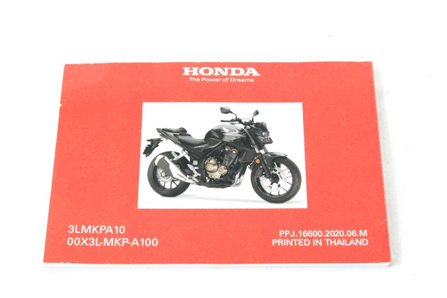 HONDA CB 500 F 00X3LMKPA100 MANUALE USO E MANUTENZIONE PC63 19 - 22 OWNER'S MANUAL