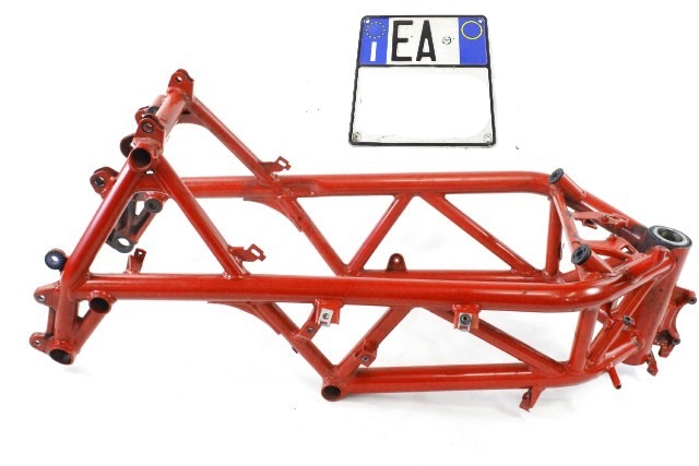 DUCATI 848 EVO CORSE 47011892BA TELAIO CON DOCUMENTI 11 - 13 FRAME WITH DOCUMENTS STORTO PIEGATO