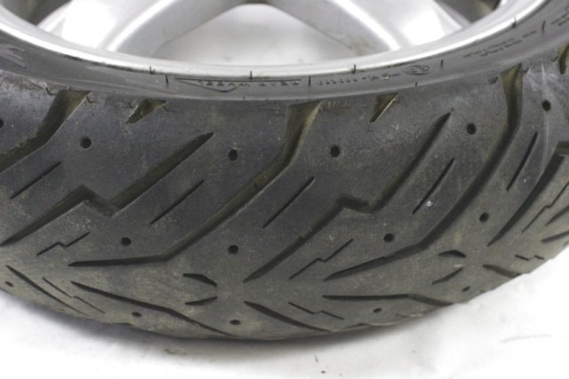 APRILIA SCARABEO 250 598498 CERCHIO RUOTA POSTERIORE 14X3.50 06 - 11 REAR WHEEL LEGGERI SEGNI DI USURA PNEUMATICO OK