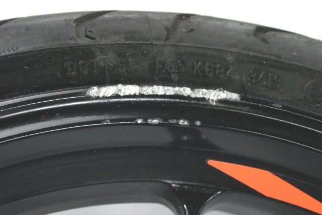 APRILIA SHIVER 900 896754 CERCHIO RUOTA ANTERIORE 17X3.5 17 - 20 FRONT WHEEL STORTO PNEUMATICO OK