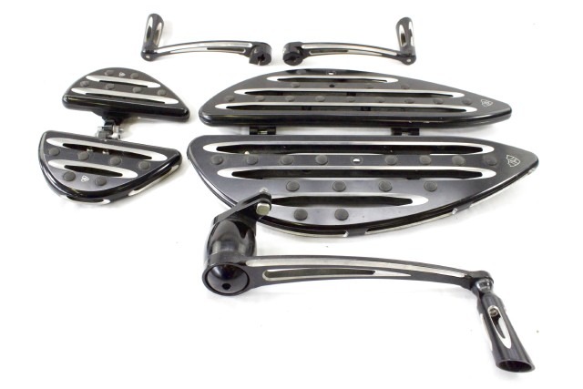 HARLEY DAVIDSON TOURING DAL 1999 ARLEN NESS SET PEDANE COMANDI PEDALE DEEP CUT  FOOTRESTS KIT 