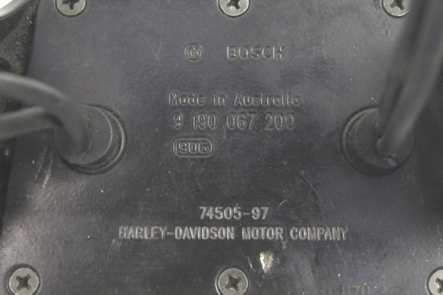 HARLEY DAVIDSON ELECTRA GLIDE 74505-97 REGOLATORE DI TENSIONE 1450 FLHT 99 - 06 RECTIFIER 74505-97A BOSCH 9190067200