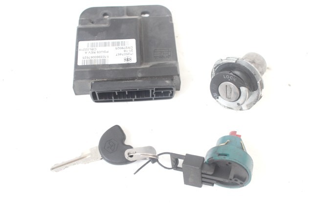 PIAGGIO ZIP 50 4T CM278925 5735125 KIT CHUIAVE ECU ACCENSIONE 18 - 20 KEY LOCK ECU KIT CM278919