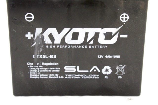 BATTERIA MOTO KYOTO CTX5L-BS 12V 4AH 10HR BATTERY