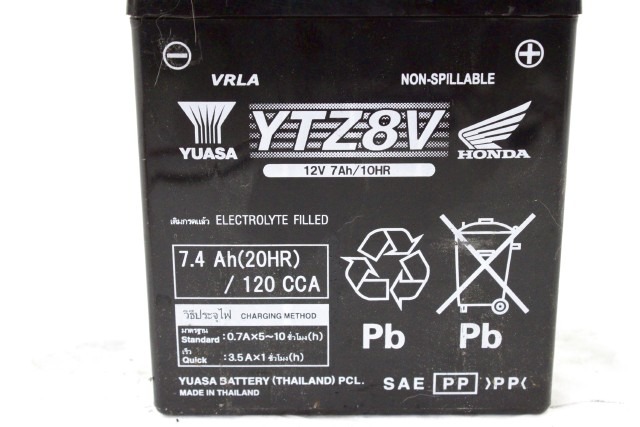 BATTERIA MOTO YUASA YTZ8V 12V 7AH 10HR BATTERY