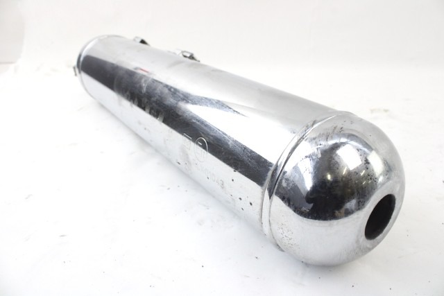 ROYAL ENFIELD SUPER METEOR 650 RLX00827 MARMITTA SILENZIATORE SCARICO SINISTRA 23 - 25 LEFT MUFFLER CON PICCOLI GRAFFI