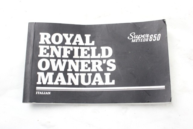 ROYAL ENFIELD SUPER METEOR 650 RAM00613A LIBRETTO USO E MANUTENZIONE 23 - 25 OWNER'S MANUAL