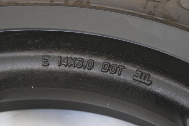 KYMCO SUPER 8 50 R 42601LEJ2E10NEA CERCHIO RUOTA POSTERIORE 14X3.0 22 - 25 REAR WHEEL