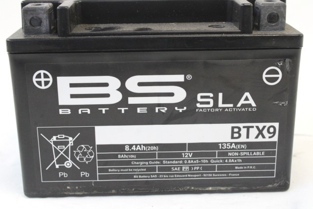 BATTERIA MOTO SCOOTER BS BATTERY BTX9 12V 8AH 135A BATTERY